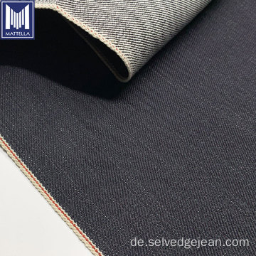 Stricker Bio -Baumwoll -Selvedge Roh -Denim -Stoff